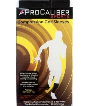 Buy Compression Calf Sleeve - White/White - X-Large | Improve Performance & Recovery | International Shipping Available - Buy Online on GoSupps.com