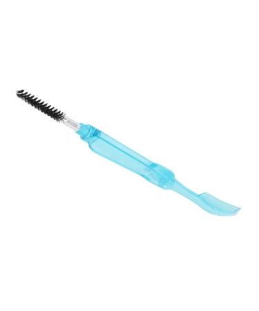 Portable Eyebrow Brushes - Mini Hygienic Eyelash Brush & Eyebrow Comb with Cover (Blue) for Perfect Makeup | International Shipping Available - Buy Online on GoSupps.com