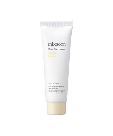 mixsoon Bean Sun Serum SPF 50+ PA++++ S rum Solaire Cor en L ger Protection UV Hydratante Niacinamide Acide Hyaluronique & Soja Ferment S r pour les R cifs Sans Effet Blanchissant (50ml)