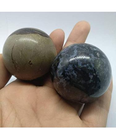 45mm Natural Gabbro Polished Ball Madagascar Calcium Feldspar Great Choice for Home Decoration Full of Texture - Buy Online on GoSupps.com
