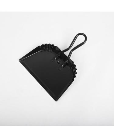 Lizusidtsy 2Pack 12 Inch Black Metal Dustpan Dust Pan Dustpan for Indoor Outdoor Fireplace Industrial Commercial Use - Buy Online on GoSupps.com