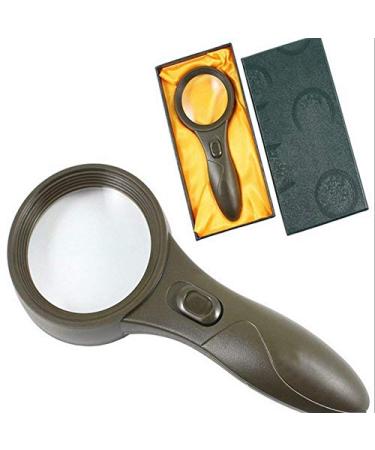 YanyUeshop glass hand-held practical double lens old man who reads high-end gift gift clips six lights with glass office products