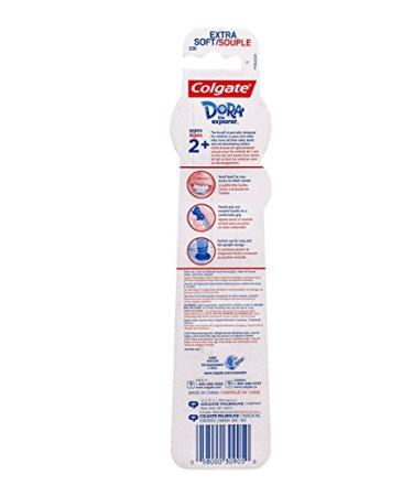 Colgate Kids Dora The Explorer Twin Pack Toothbrush - Gentle & Fun Dental Care - Buy Online on GoSupps.com