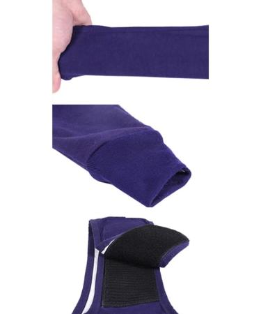 Pet Dogs Denim Anti-Licking Front Leg Support Brace | Breathable Sleeve for Injury Recovery & Sprains | Joint Wrap Protector in Jean Blue - S/M/L/XL/XXL/XXXL - Buy Online on GoSupps.com