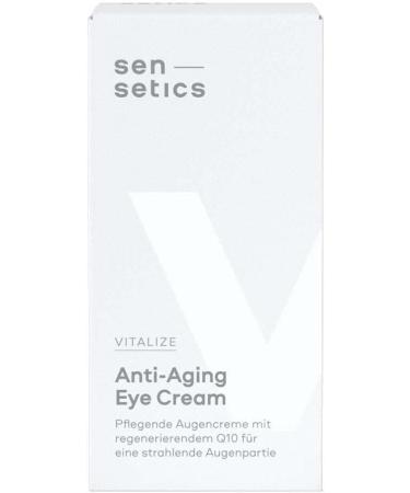 Sensetics Vitalize Tinted Eye Cream with Q10 - 15 ml | Anti-Aging Eye Care for Dark Circles & Puffiness | International Shipping Available - Buy Online on GoSupps.com