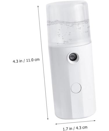 PLAFOPE 1pc Hydrating Instrument Cool Facial Mister Face Steamer Mini Mister Electric Mist Sprayer White Abs - Buy Online on GoSupps.com