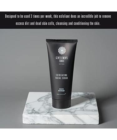 Gentlemen's Tonic Exfoliating Face Scrub for Men - Brighter Complexion and Fewer Spots (100 ml) - Buy Online on GoSupps.com