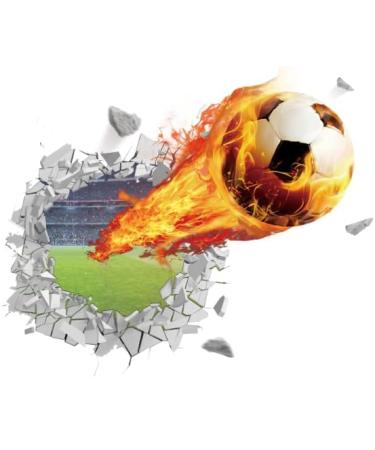 ANHUIB 3D Football Wall Stickers - Boys Bedroom Decor - Nursery Soccer Sport Decal - Kids Room Playroom Wall Decor - Buy Online on GoSupps.com