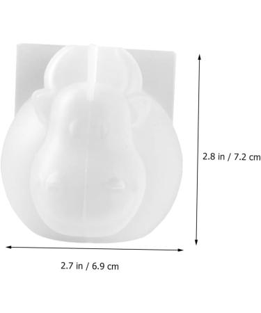 Anneome Resin Molds Cow Silicone Mold Cow Keychain Clear Epoxy Candy Molds Cow Shaped Cattle Shaped Mould Pendant Soap White 6.9X7.2CM - Buy Online on GoSupps.com