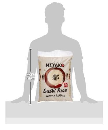 Miyako Sushi Rice - Round Grain 9.07 kg Pack | Buy Authentic Japanese Sushi Rice Online - Fast International Shipping - Buy Online on GoSupps.com