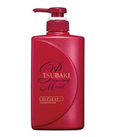 TSUBAKI Premium Moist Conditioner 490ml - Daily repair damaged hair from the core. Restore moisture and shine down to the tips.