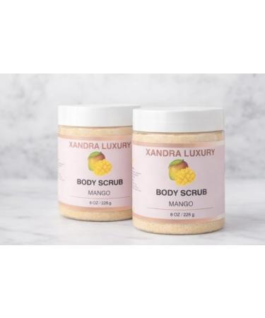Mango Body Scrub Exfoliating Sugar Scrub Moisturizing Body Polish Handmade Skincare 8 oz - Buy Online on GoSupps.com