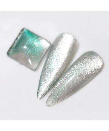 15ml Semi Permanent Soak Off UV Lamp Gel Nail Polish Cat Eye Gel Laser Colorful Gel Manicure Art - (Color: 6)