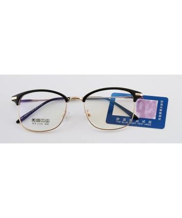 Newada Oversized Blue Light Blocking Reading Glasses for Men & Women - Metal HD Glare-Free Readers in Black-Gray (+1.00 Size) - Buy Online on GoSupps.com