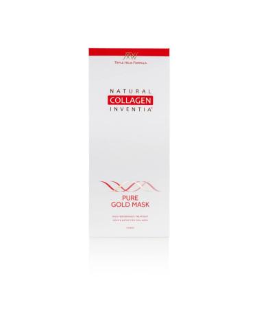 Natural Collages Inventia Collagen Face Mask with Colloidal Gold | Moisturizing Complexion Booster (3 Pieces) - International Shipping Available - Buy Online on GoSupps.com