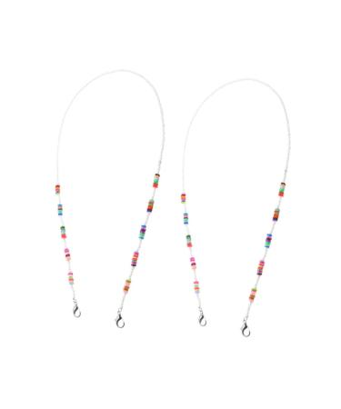 Frcolor 4 pieces Mask Anti-drop chain Digital notepad fashionable mask accessories glasses holder glasses holder Schnapps glasses Face mask mask tapes hanging straps Number of lanyard