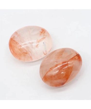 Specimen 1pc Natural 50mm-55mm Fire Quartz Palm Crystal Stone Giftfor DecorationStone Stone Crystal Reiki - Buy Online on GoSupps.com