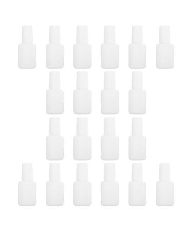 OUNONA Lot de 20 Bouteilles tanches 10 Ml Transparentes Pinceau pour Gel et Vernis Ongles Flacons de Rangement Pratiques pour Accessoires de Manucure et Usage Professionnel