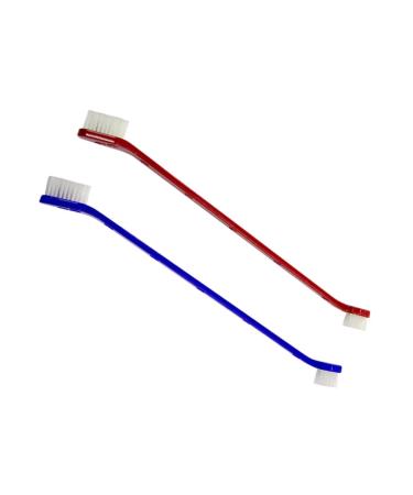 DOITOOL 2pcs Set Nylon Wire Toothbrush Dog Toothbrushes Double Sided Toothbrush Toothpaste Double Head