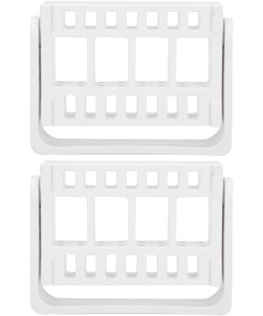 2 Pieces 16 Holes Nail Drill Bits Display Racks Holder Grinding Head Storage Box Organizer Callus Remover Dead Skin File Pedicure Tools (White) - Buy Online on GoSupps.com