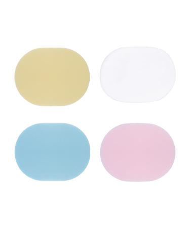 4 Pieces Sponge Face Wash Sponge Cleansing Sponge Exfoliating Sponge Soft Sponge Face Wash Sponge Facial Cleansing Cotton for Facial Cleansing (Pink Blue Yellow White)
