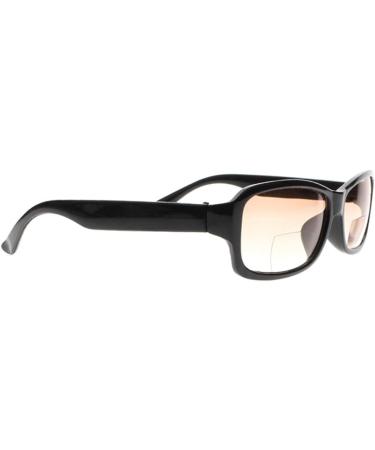 Bifocal UV400 Sunglasses for Men & Women - Black/Brown Rectangle Stripe Tinted Reading Glasses +1.0 to +4.0 - International Shipping Available - Buy Online on GoSupps.com