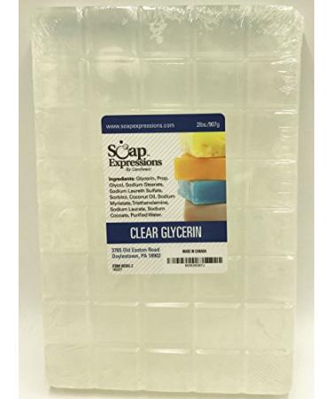 Natural and Pure Clear Glycerin Soap Base - 2lb | Shop Now - Buy Online on GoSupps.com
