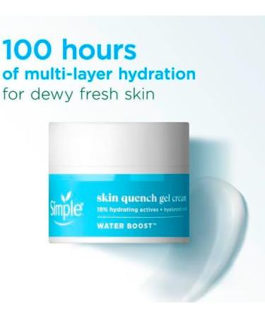 Simple Water Boost Hydrating Micellar Water Soothing Makeup Remover For Dry and Sensitive Skin 400 ml & Simple Water Boost Skin Quench Gel Face Cream 50 ml - Buy Online on GoSupps.com