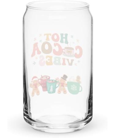 Hot Cocoa Vibes- Can-Shaped Glass 16 oz - Buy Online on GoSupps.com