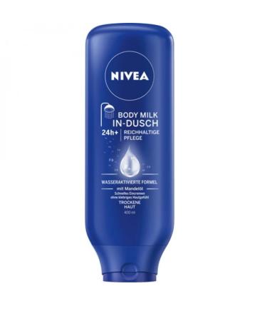 6 x NIVEA Body Milk In-Shower "Body Milk" - for dry skin - 400 ml 400 ml (pack of 6)