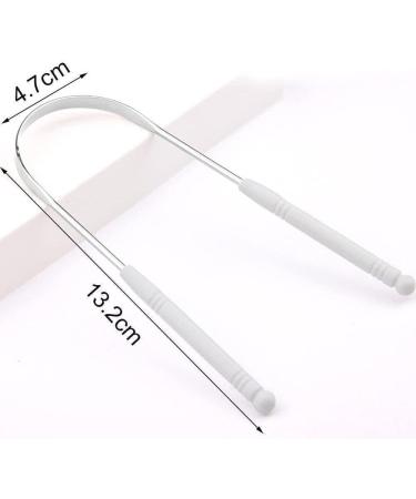 Steel Tongue Scraper - Reusable Bad Breath Solution | X0f0 Brush for Oral Health - Buy Online on GoSupps.com