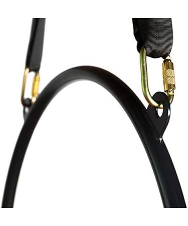 Black Spanset Round Slings 2-Pack for Aerial Hoop Rigging Safety Rated Nylon Sling for Yoga Hammock Aerial Silks Wrap Over Tree Limbs or Beams 5'9"(1.75m) - Buy Online on GoSupps.com