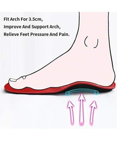 Flat Feet Insoles | Orthotic Arch Support Inserts for Plantar Fasciitis | Men & Women | US-9 (280mm - Buy Online on GoSupps.com