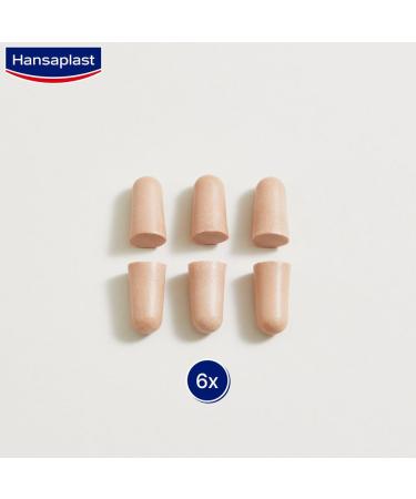 Hansaplast Noise Stop Earplugs - 6 Pieces 33dB Hearing Protection for Sleeping & Relaxing - 3 Pack - Buy Online on GoSupps.com