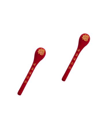 Cabilock Body massage device 2 pieces meridian-shot massage roller Lymph massage device Silicone massage ball for back stick manual knocking hammer body massage hammer hand massage devices