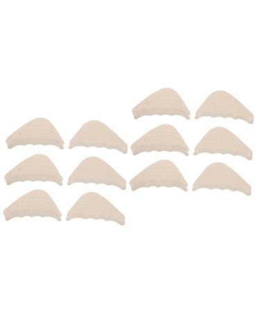 FOMIYES 12 Pairs Half Size Padded Toe Plug Silicone Dish Sponge Half-Code Pads Toe Walkers Insoles Silicone Forefoot Pad Shoe Crease Inserts Heel Non-Slip High Elastic Sponge Men and Women