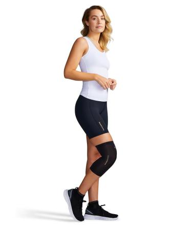 Tommie Copper Infrared Compression Knee Sleeve Self Warming Knee Compression Muscle Support & Stability Slate Grey Medium SLATE GREY Medium