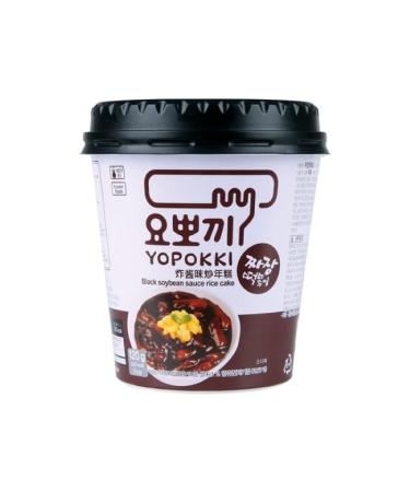 Yopokki Rice Cake - Black Soybean Sauce | 12x120g | Authentic Korean Snack | International Shipping Available - Buy Online on GoSupps.com