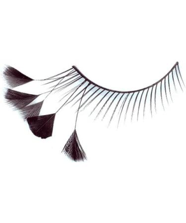 Stargazer Feather Eye Lashes style 44 synthetic lash pair includes glue. Black - Buy Online on GoSupps.com