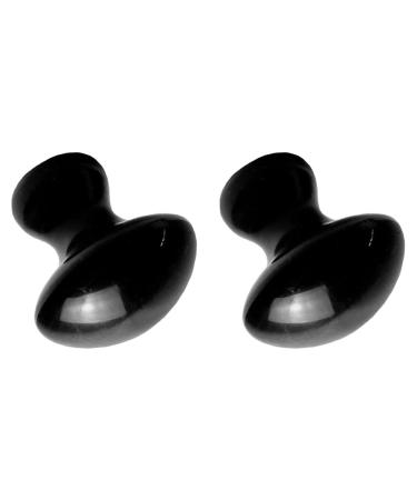 Beavorty 2pcs Scraping Mushroom Stones for Facial Massage Smooth Edges Gua Tools Natural Beauty Massagers for Relaxation Traditional Chinese