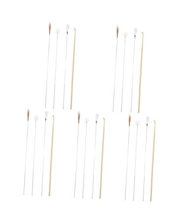 Hemoton Household 5 Sets Ear Picking Tool Dedicated Metal Bamboo Handle Cleaning Tools As Shownx5pcs 19x0.5cmx5pcs