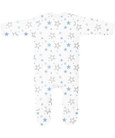 My Auntie Loves Me to The Moon and Back Sleepsuit | 3-6 Months | UK Designed | 100% Cotton | White/Blue Stars - Buy Online on GoSupps.com