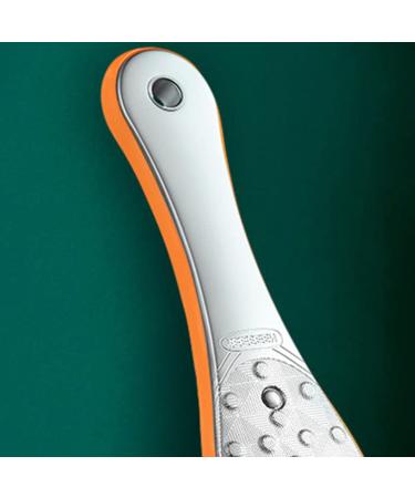 Verdant Touch Double Sided Foot Rasp Double Sided Foot Rasp Stainless Steel Foot Callus Remover Orange Red
