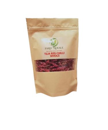 Farm Royale Teja Red Chilli (Lal Mirch) Powder||250gm||100% Pure and Natural||Shudh||Handpicked Material||Export quality