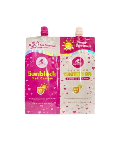 Perfect Skin Sunblock Gel Cream & Premium Tinted BB Sunblock Cream Twinpack