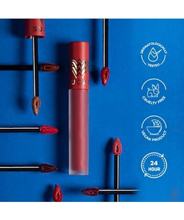 SUGAR X Wonder Woman 24-Hr Lip Lacquer - 01 Dreamella | Long-Lasting Vibrant Lip Color for All Skin Types - International Shipping Available - Buy Online on GoSupps.com