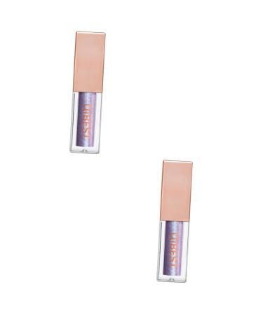 Balacoo 2 Pcs Glitter Eye Shadow Shimmer Eyeliners Eye Shade Pearlescent Eyeshadow Liquid Eyeliner Sequins