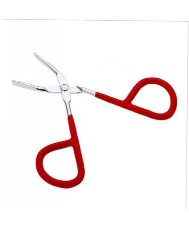 Stainless Steel Scissors Shaped Slant Tip Eyebrow Tweezer for Women - Random Color Beauty Tool - Buy Online on GoSupps.com