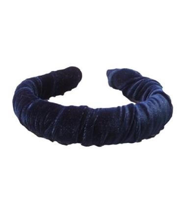 Penny's Boutique Navy Blue Velvet Headband - Made in the USA - Hair Accessories - 1 Headband