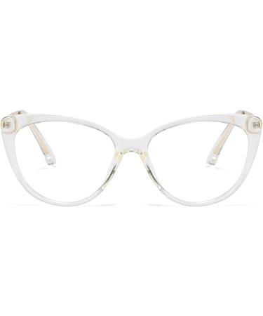 Xiaoyue Oversized TR90 Cat Eye Reading Glasses - Womens Blue Light Filter - Clear 1.5x - Spring Hinge | International Shipping - Buy Online on GoSupps.com